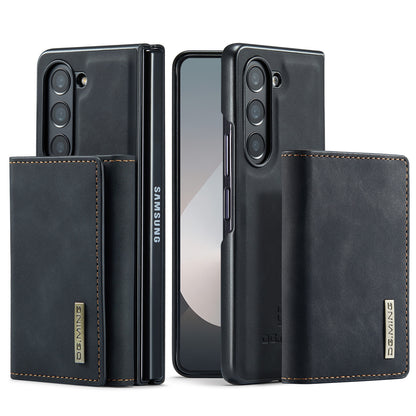 Retro Detachable Fold Wallet Galaxy Z Fold6 Case Magnetic Clip