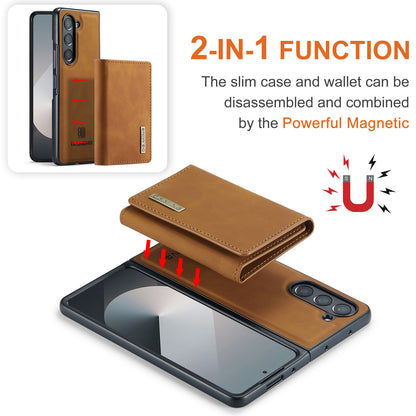 Retro Detachable Fold Wallet Galaxy Z Fold6 Case Magnetic Clip