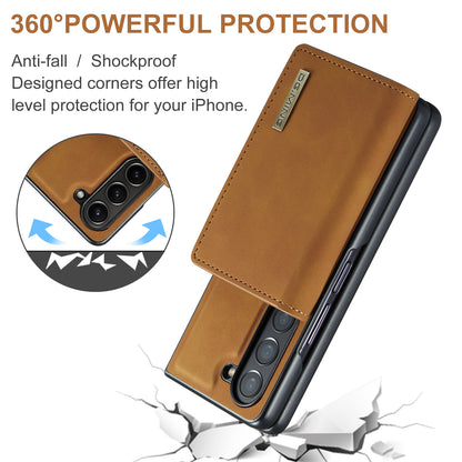 Retro Detachable Fold Wallet Galaxy Z Fold6 Case Magnetic Clip