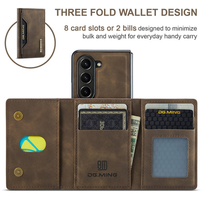 Retro Detachable Fold Card Holder Galaxy Z Fold6 Case Magnetic Clip