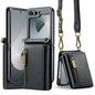 Wallet Detachable Tri-fold Leather Galaxy Z Flip6 Case Card Slots