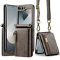 Wallet Detachable Tri-fold Leather Galaxy Z Flip6 Case Card Slots