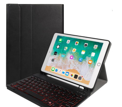 Voltage Slim Backlit Keyboard Apple iPad 5 Case with Pencil Holder