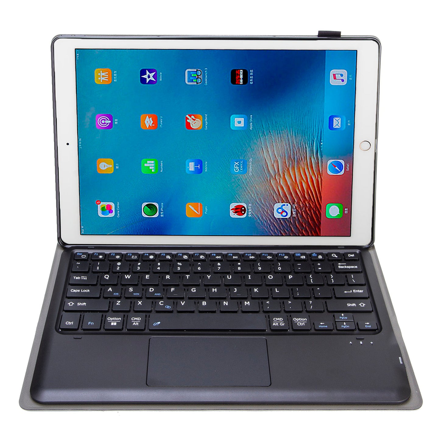 Voltage Leather Touchpad Keyboard Apple iPad Pro 12.9 (2015) Case Slim