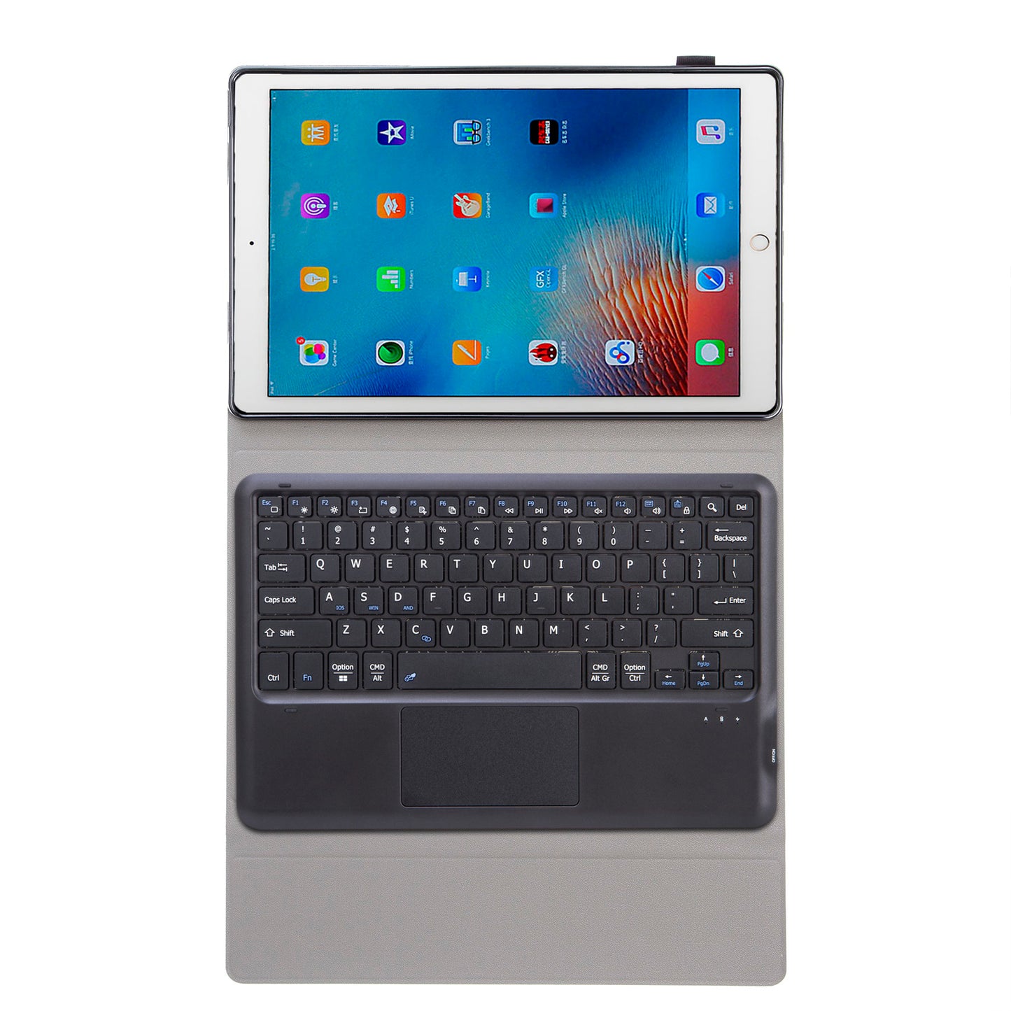 Voltage Leather Touchpad Keyboard Apple iPad Pro 12.9 (2017) Case Slim