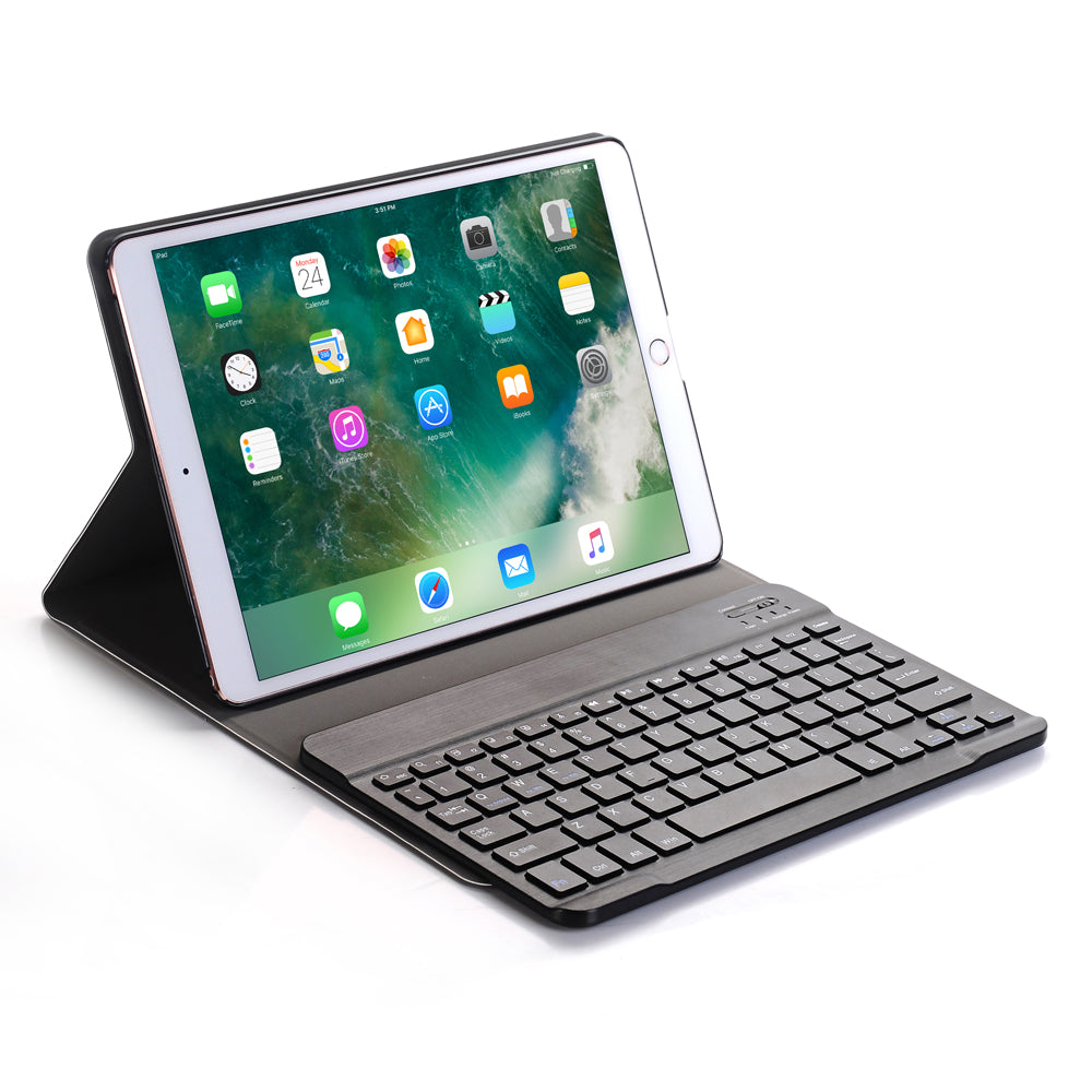 Voltage Classical Keyboard Apple iPad 7 Case Slim Folio Stand