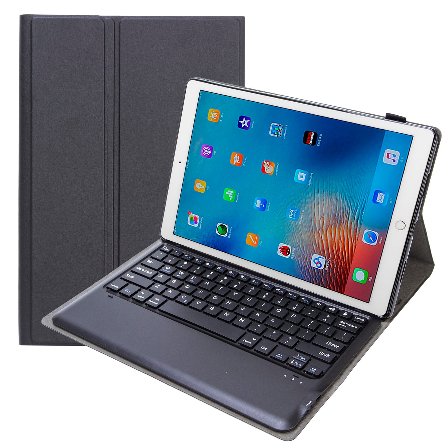 Voltage Classical Keyboard Apple iPad Pro 12.9 (2015) Case Slim Folio