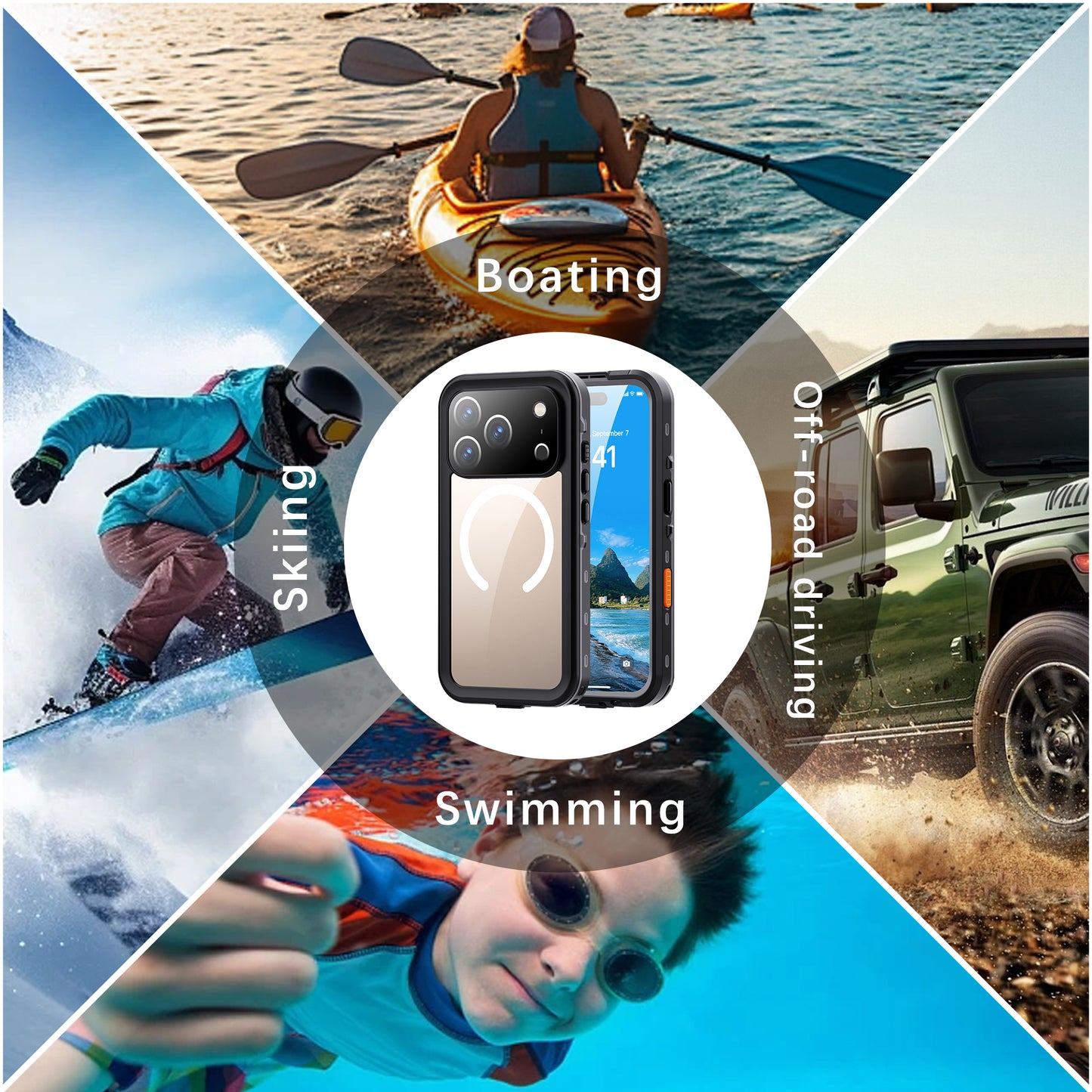 SHELLBOX Sensor Button Waterproof iPhone 17 Pro Phone Case
