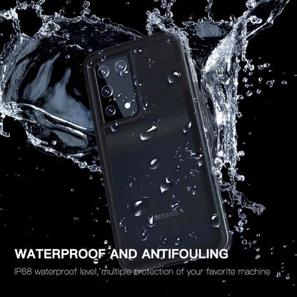 Dot Clear 2M Waterproof Galaxy S21 Ultra Case Slim Body