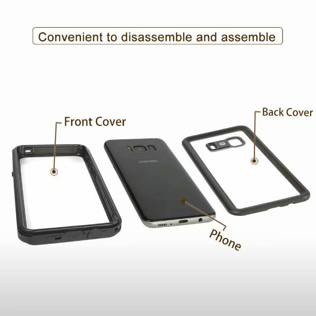 Dot Clear 2M Waterproof Galaxy S8 Case Slim Body