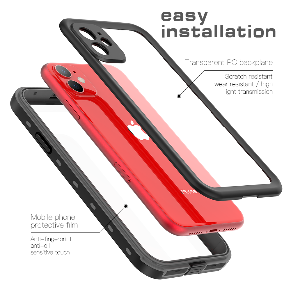 Dot Clear 2M Waterproof iPhone 11 Case Slim Body