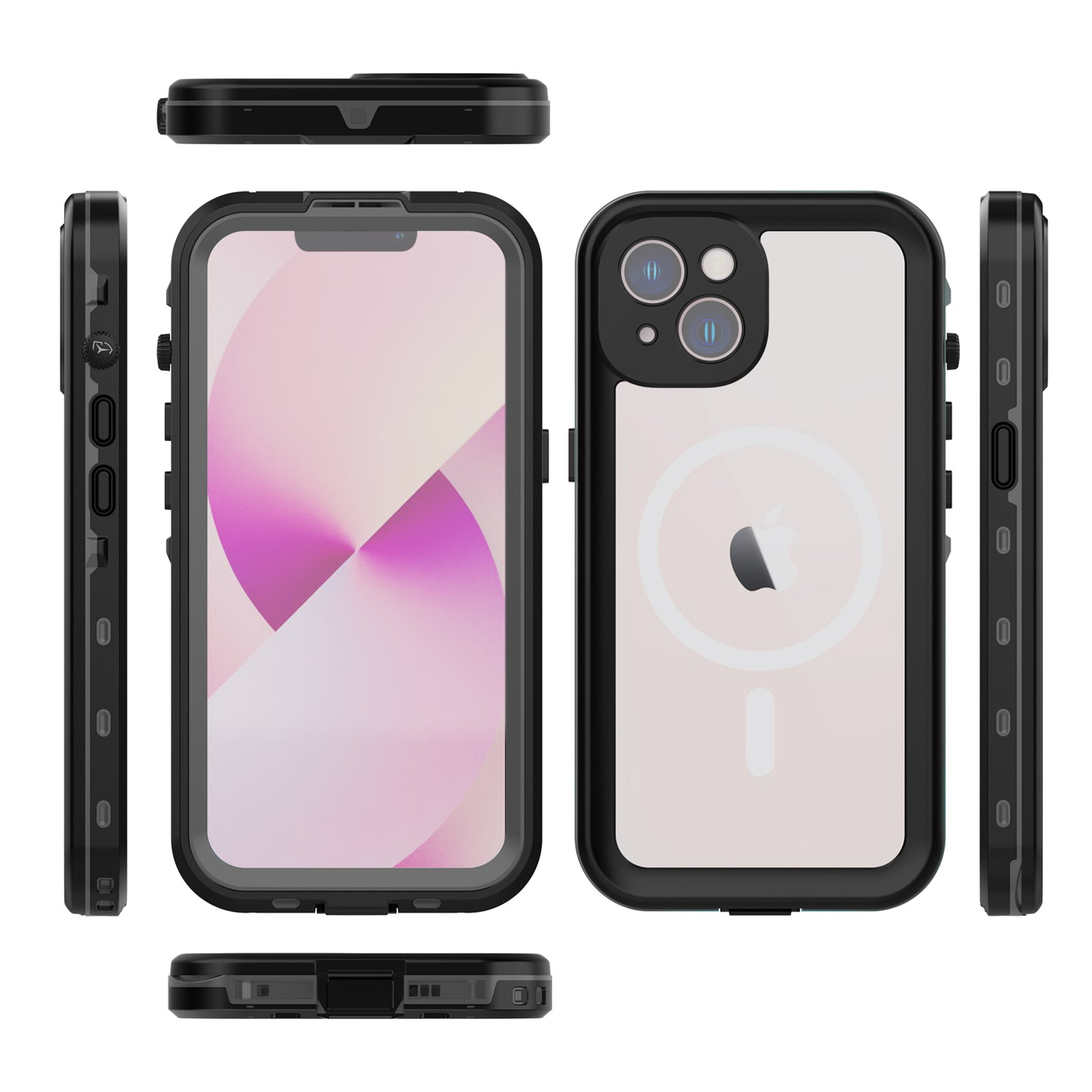 Dot Clear 2M Waterproof iPhone 14 Case Slim Body