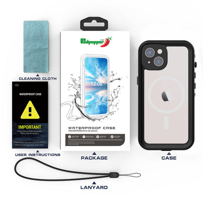 Dot Clear 2M Waterproof iPhone 14 Case Slim Body