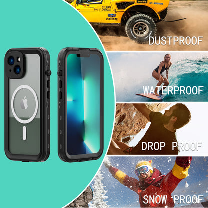 Dot Clear 2M Waterproof iPhone 14 Plus Case Slim Body