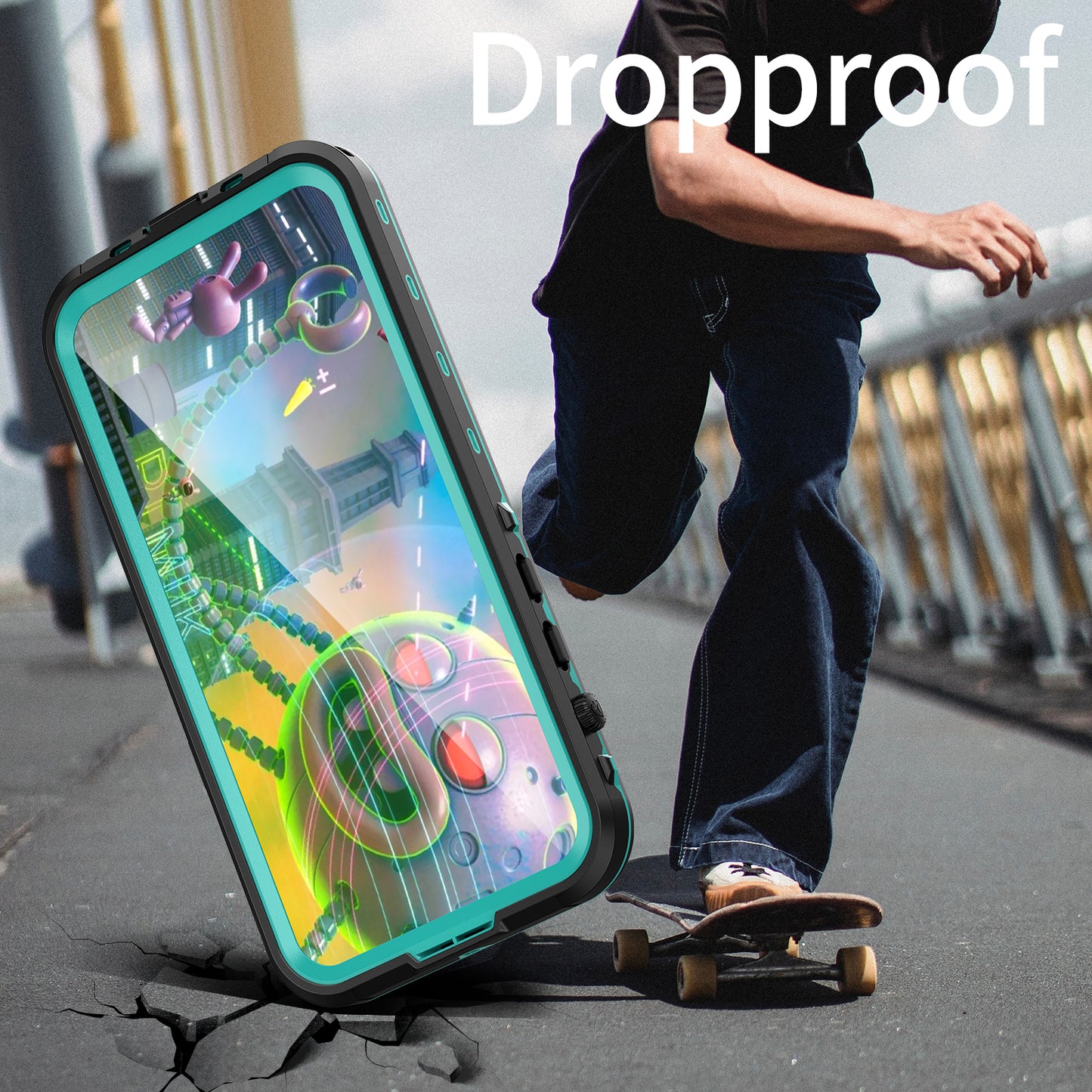 Dot Clear 2M Waterproof iPhone 14 Pro Max Case Slim Body