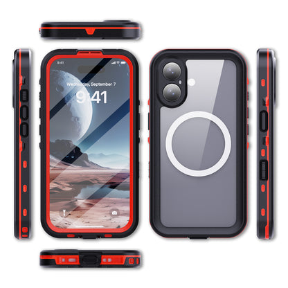 Dot Clear 2M Waterproof iPhone 16 Case Slim Body