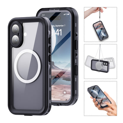 Dot Clear 2M Waterproof iPhone 16 Case Slim Body