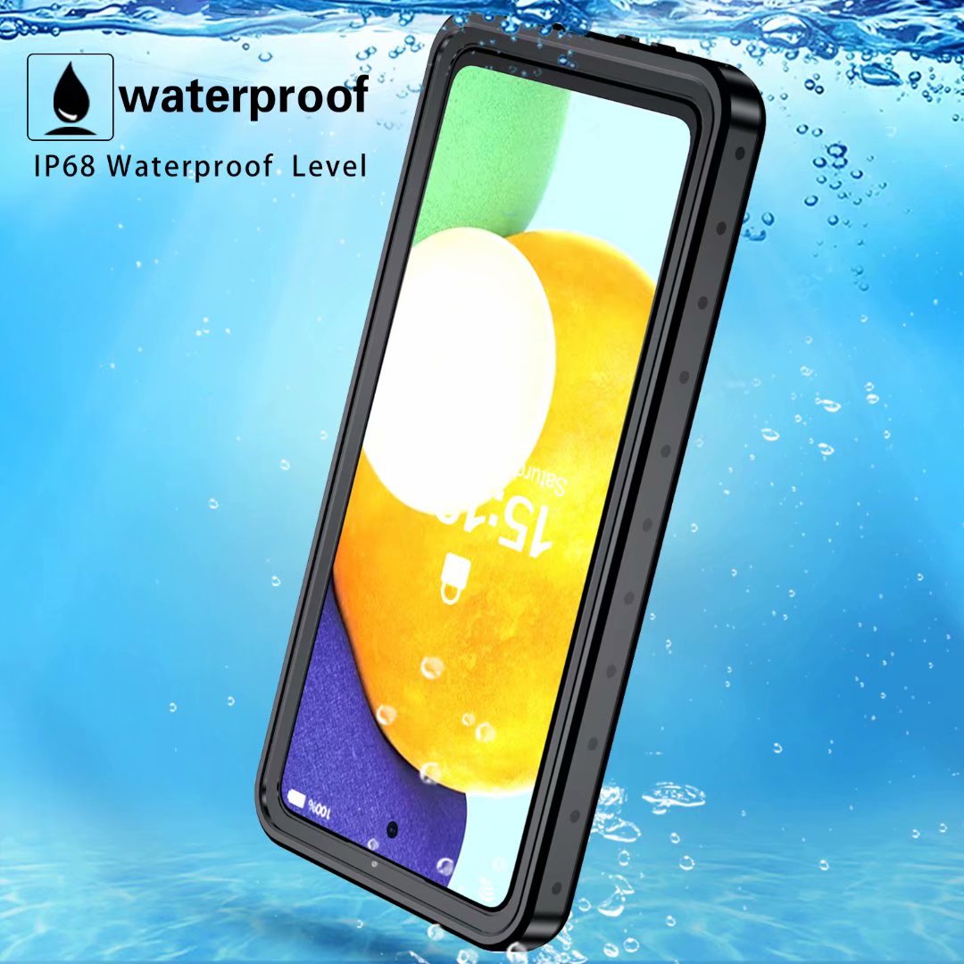 Block Clear Waterproof Galaxy A52s Case Submerged 6.6ft