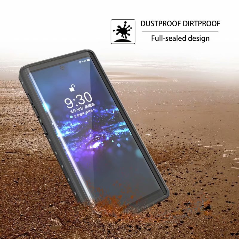 Block Clear Waterproof Galaxy Note10 Case Submerged 6.6ft