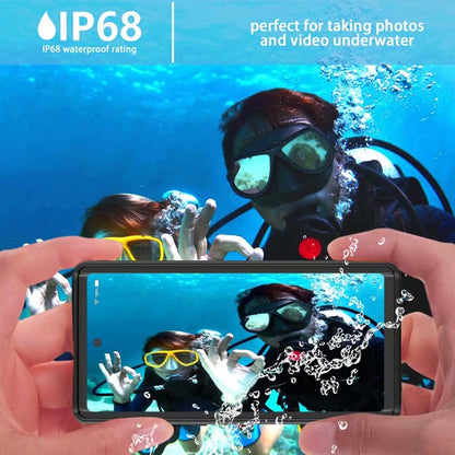 Block Clear Waterproof Galaxy Note10 Case Submerged 6.6ft