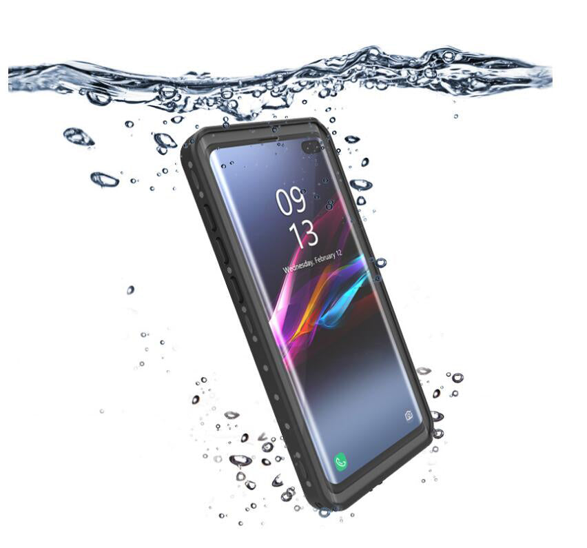 Block Clear Waterproof Galaxy S10+ Case Submerged 6.6ft