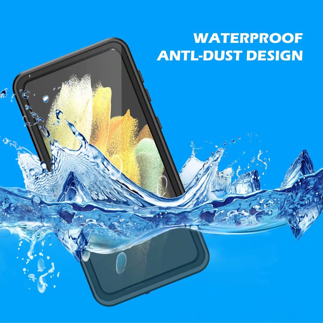 Block Clear Waterproof Galaxy S21+ Case Submerged 6.6ft