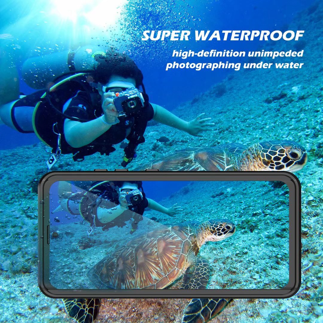 Block Clear Waterproof Galaxy S21 Ultra Case Submerged 6.6ft