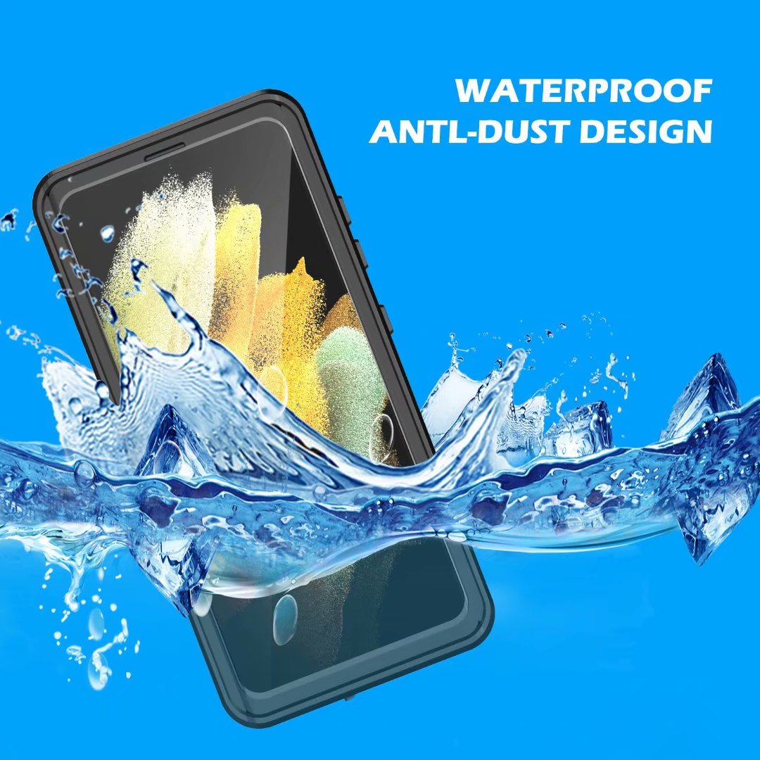 Block Clear Waterproof Galaxy S21 Ultra Case Submerged 6.6ft