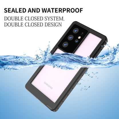 Block Clear Waterproof Galaxy S23 Ultra Case Submerged 6.6ft