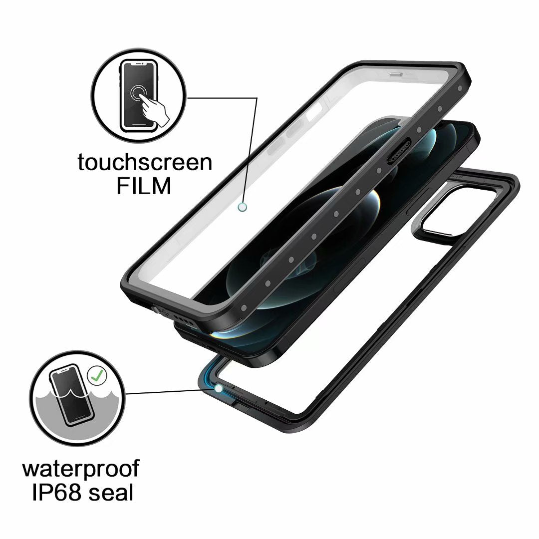 Block Clear Waterproof iPhone 12 Pro Max Case Submerged 6.6ft