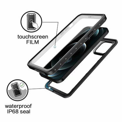 Block Clear Waterproof iPhone 12 Pro Max Case Submerged 6.6ft