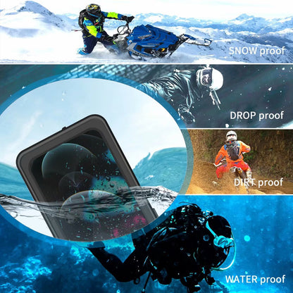 Block Clear Waterproof iPhone 12 Pro Max Case Submerged 6.6ft