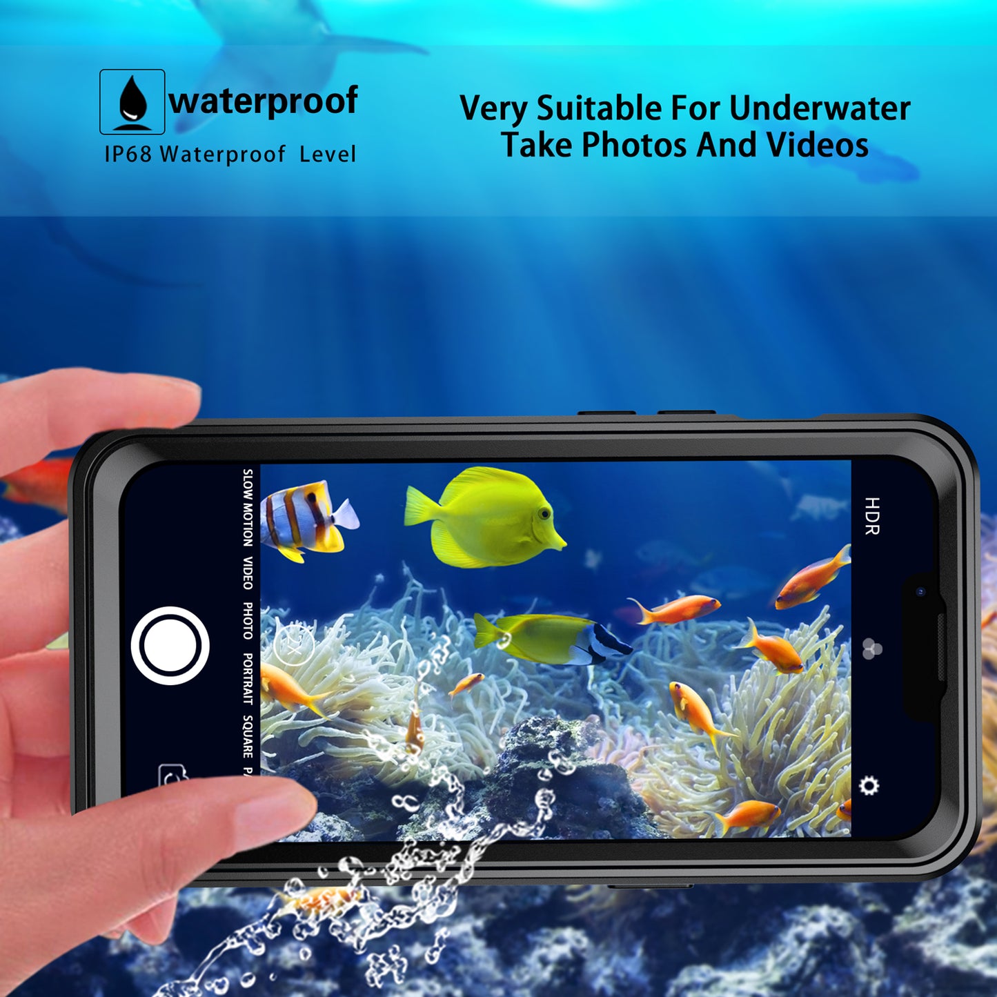 Block Clear Waterproof iPhone 13 Pro Case Submerged 6.6ft