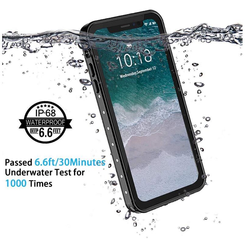 Block Clear Waterproof iPhone XR Case Submerged 6.6ft