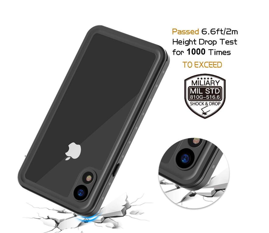 Block Clear Waterproof iPhone XR Case Submerged 6.6ft