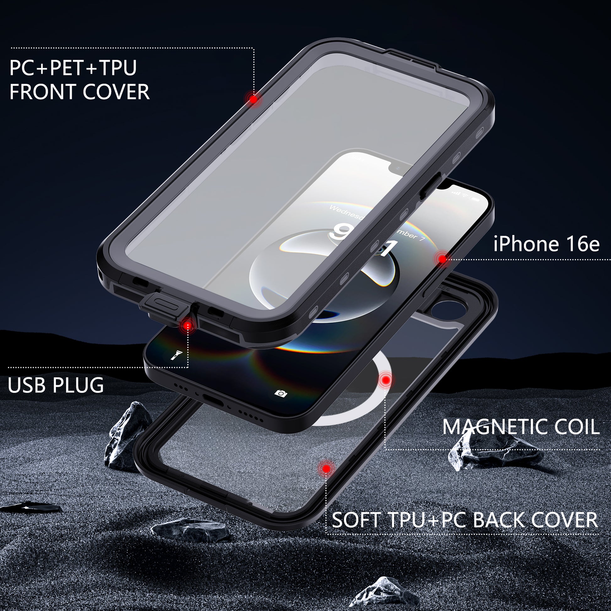 ultramarinetech-for-shellbox-dot-clear-magsafe-waterproof-iphone-16e-phone-case-9
