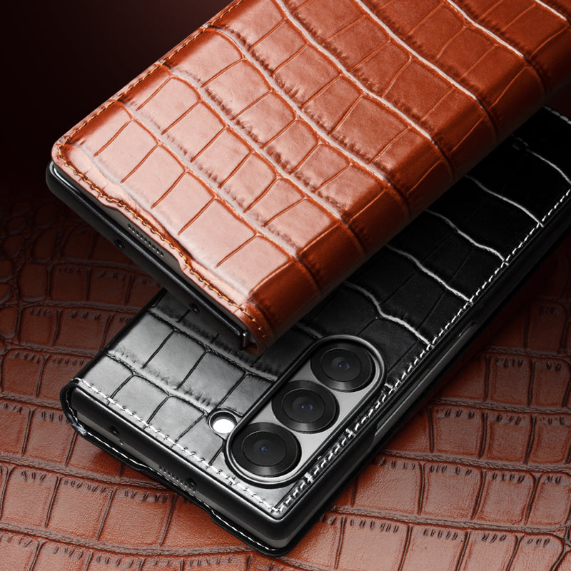 ultramarinetech-qialion-deluxe-mens-flip-crocodile-leather-galaxy-z-fold6-phone-case-4