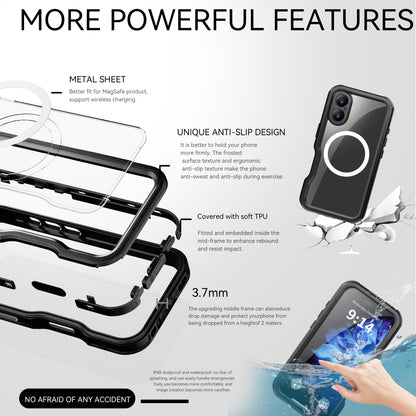 Ultra Thin IP68 Waterproof iPhone 16 Case Bumper