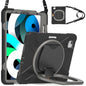 Pirate Box iPad Air 5 Case Hook Stand Rotating Hand Shoulder Strap