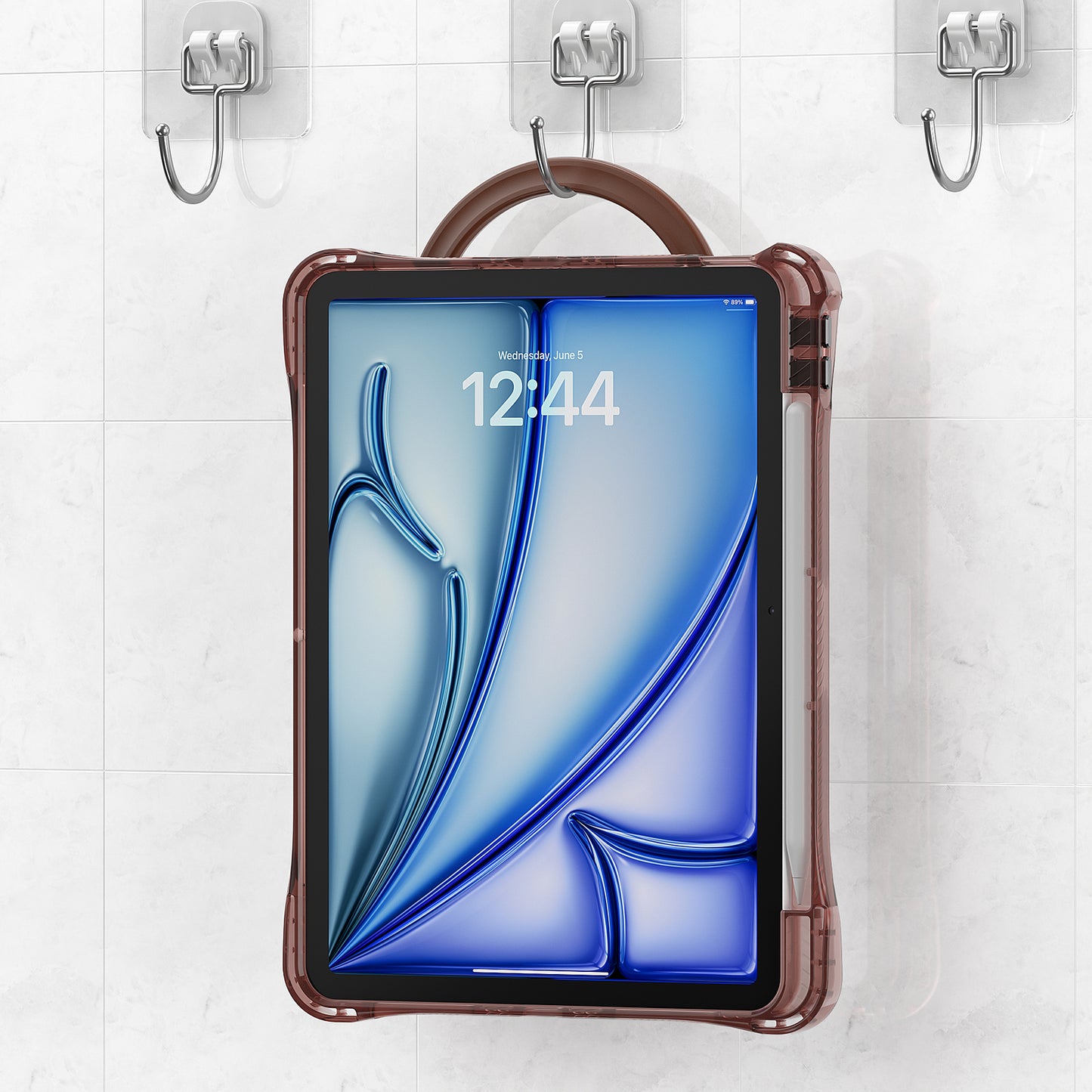 Defense Hook Stand iPad Air 5 Case Transparent Rotating