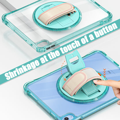 Defense Hand Strap iPad 10 Case Form-fitted Transparent