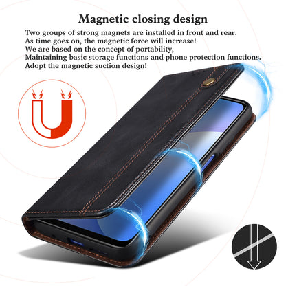 Oil Wax Leather Wallet Stand Apple iPhone 12 Mini Case Magnetic Slim