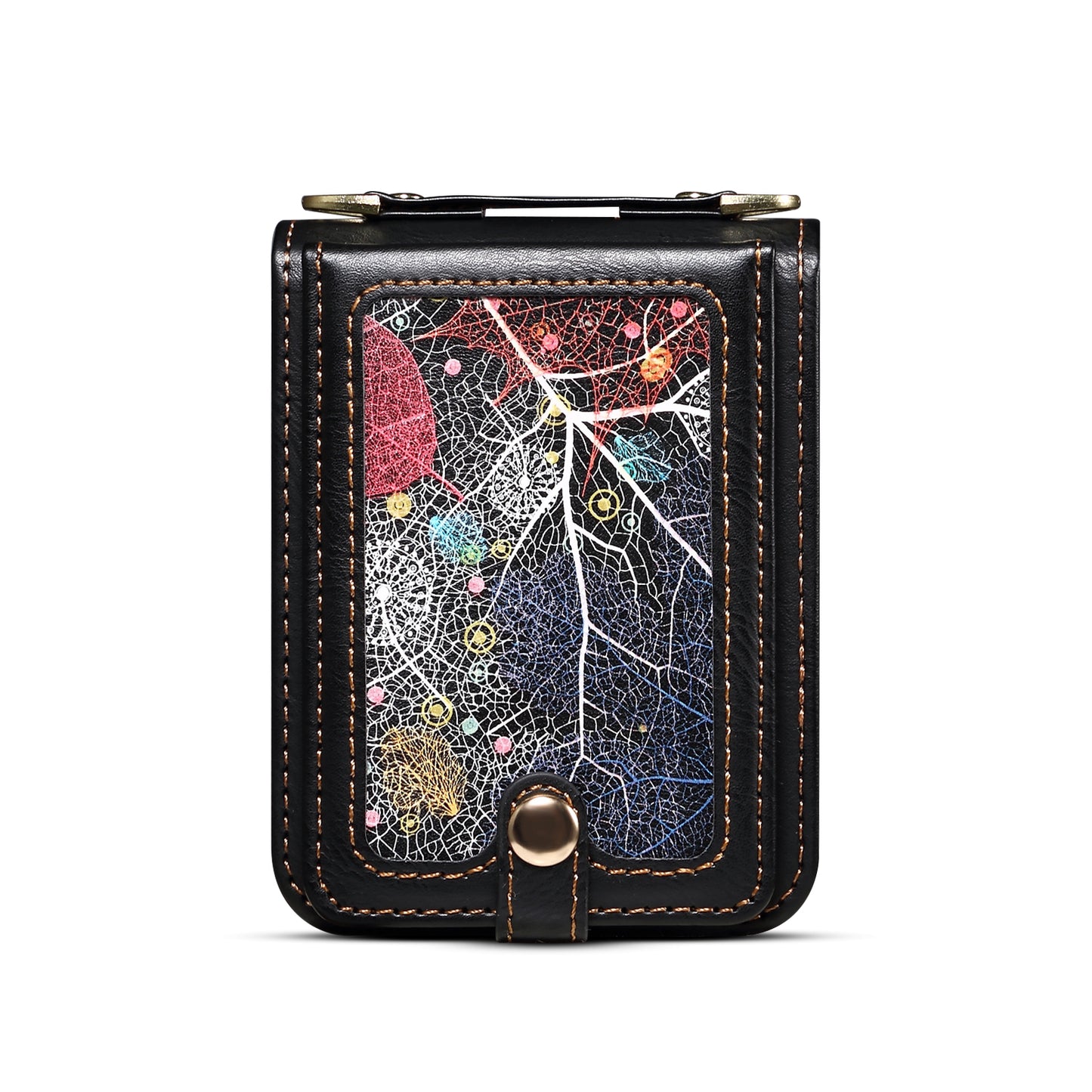 Interstellar Expanse Galaxy Z Flip5 Case Flip with Shoulder Strap