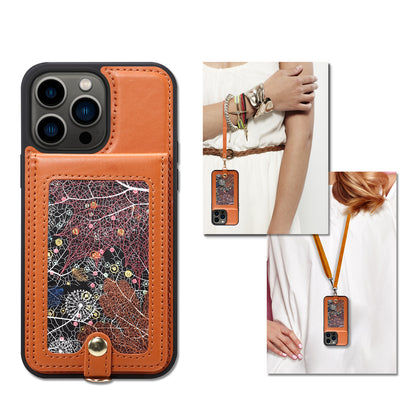 Interstellar Expanse iPhone 14 Pro Max Case Flip with Shoulder Strap