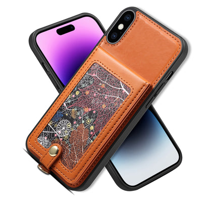 Interstellar Expanse Apple iPhone Xs Case Flip with Shoulder Strap