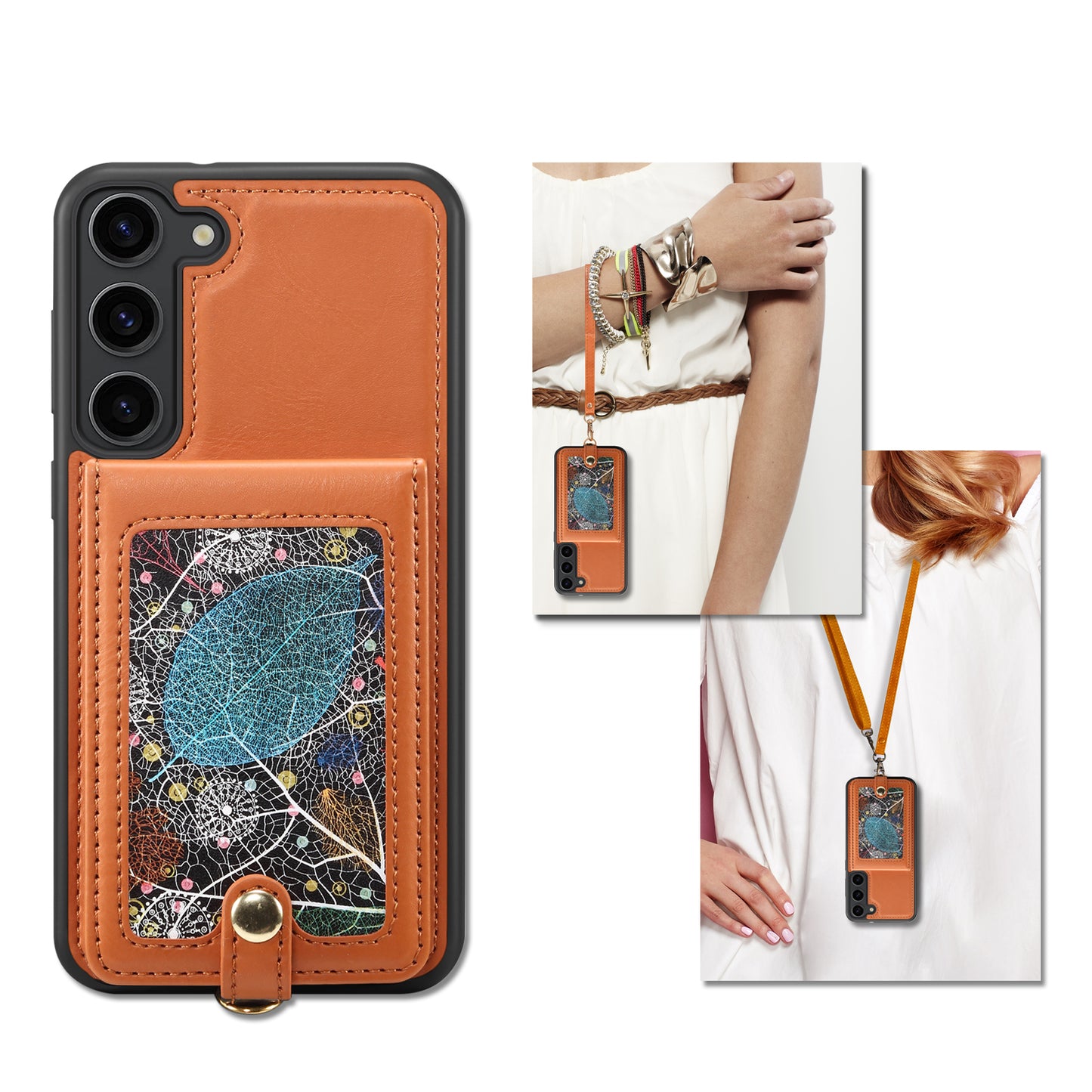 Interstellar Expanse Galaxy S21 FE Case Flip with Shoulder Strap