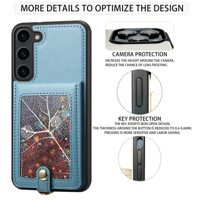 Interstellar Expanse Samsung Galaxy S23+ Case Flip with Shoulder Strap