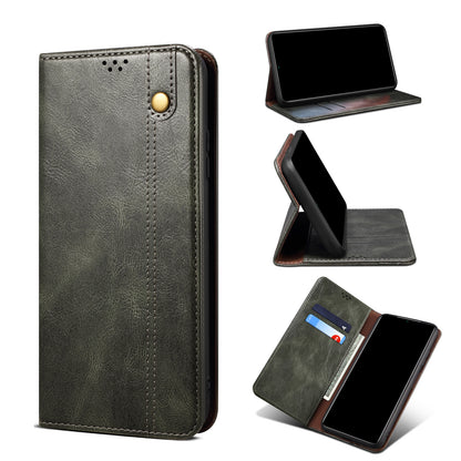 Oil Wax Leather Wallet Stand Galaxy S24 Ultra Case Magnetic Slim