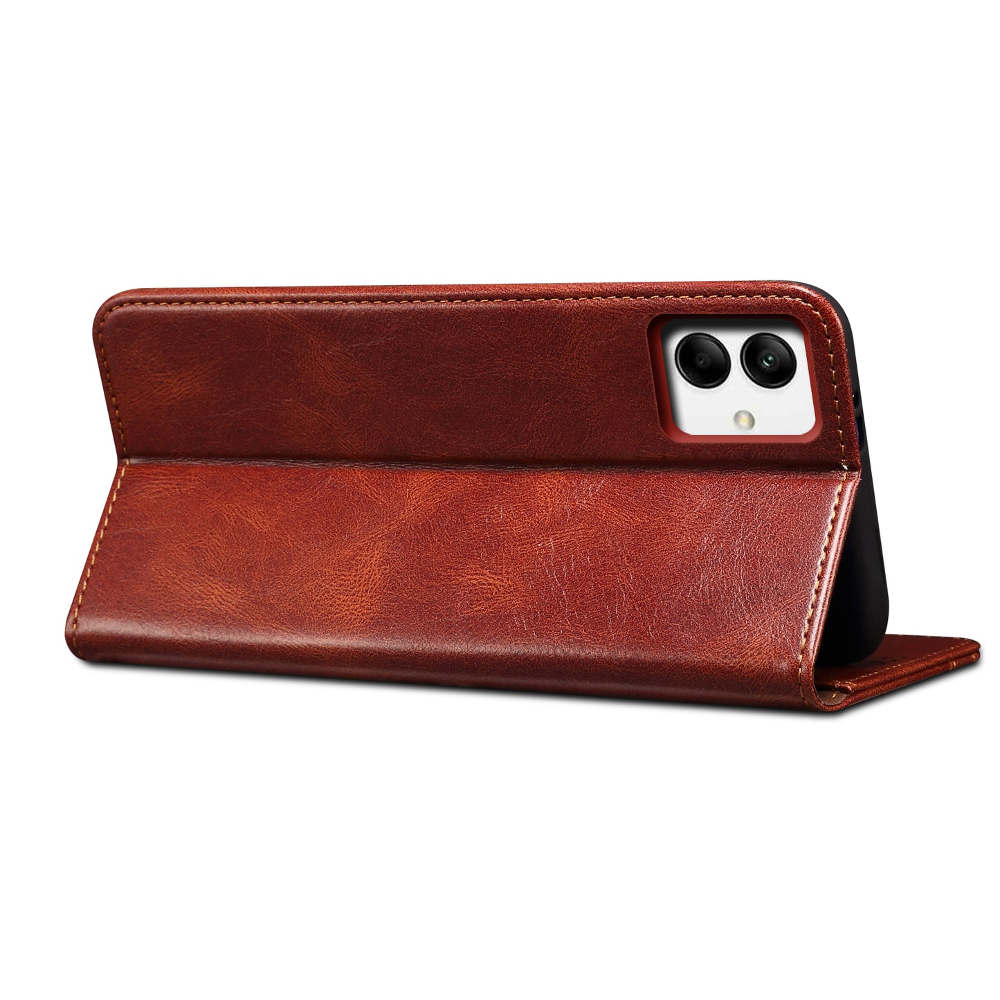 Oil Wax Leather Wallet Stand Samsung Galaxy A04 Case Magnetic Slim