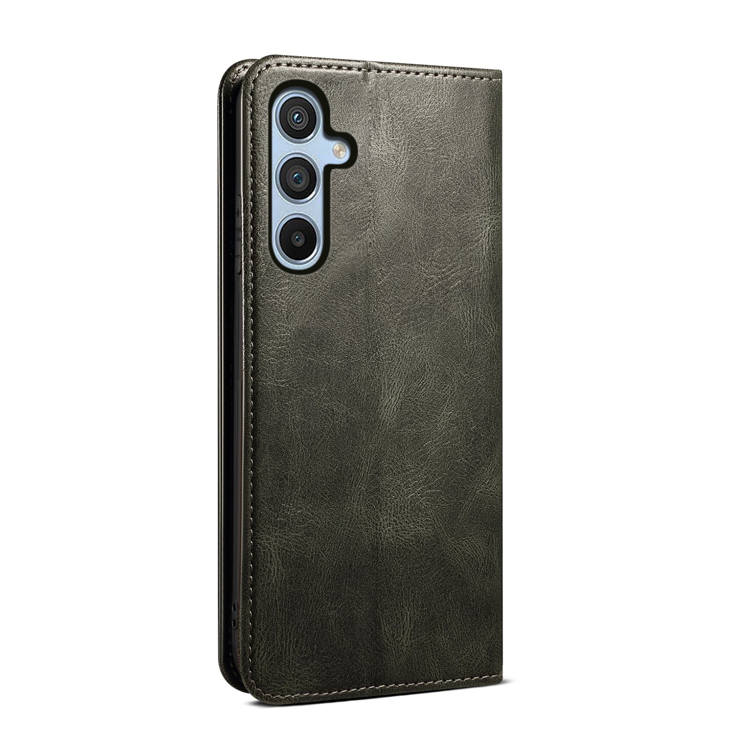 Oil Wax Leather Wallet Stand Samsung Galaxy A05 Case Magnetic Slim